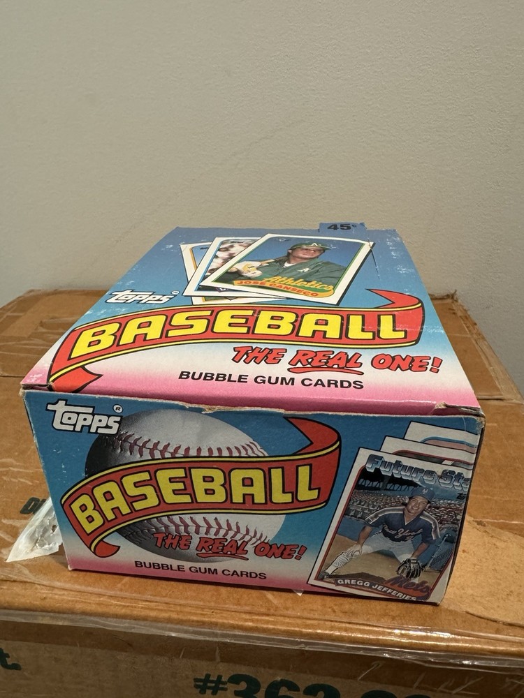 1 Box - 1989 Topps Baseball Wax Box - From Sealed Case