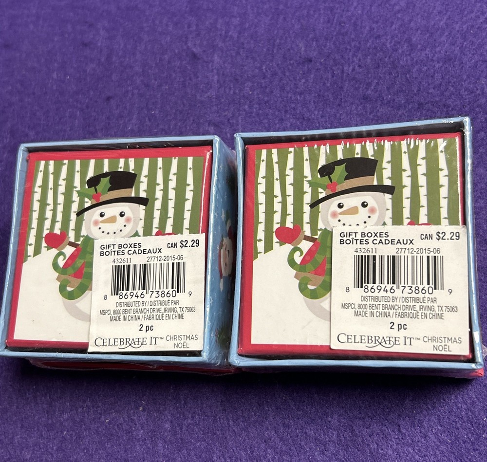 15 Holiday Christmas Mini Nesting Gift Box Sets (2pc Each - 30 Total) • Sealed
