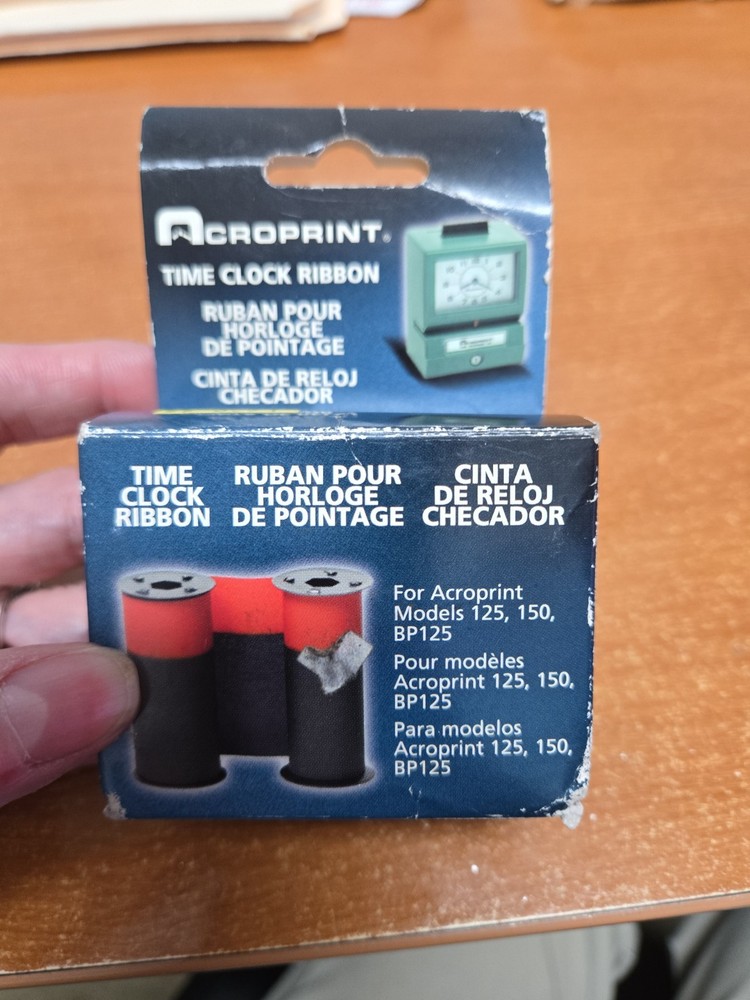 acroprint time clock ribbon