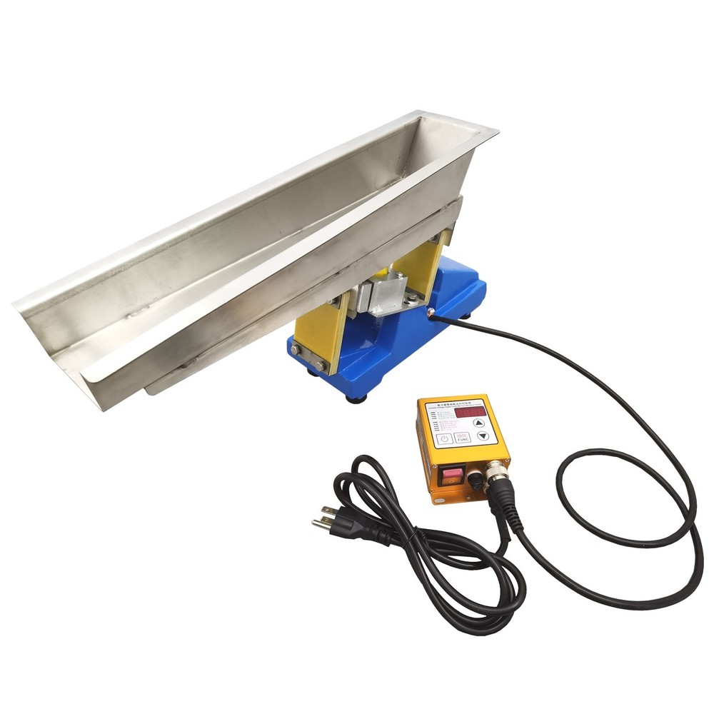 110V Micro Electromagnetic Vibrating Feeder Granular Materials Shaking Conveyor