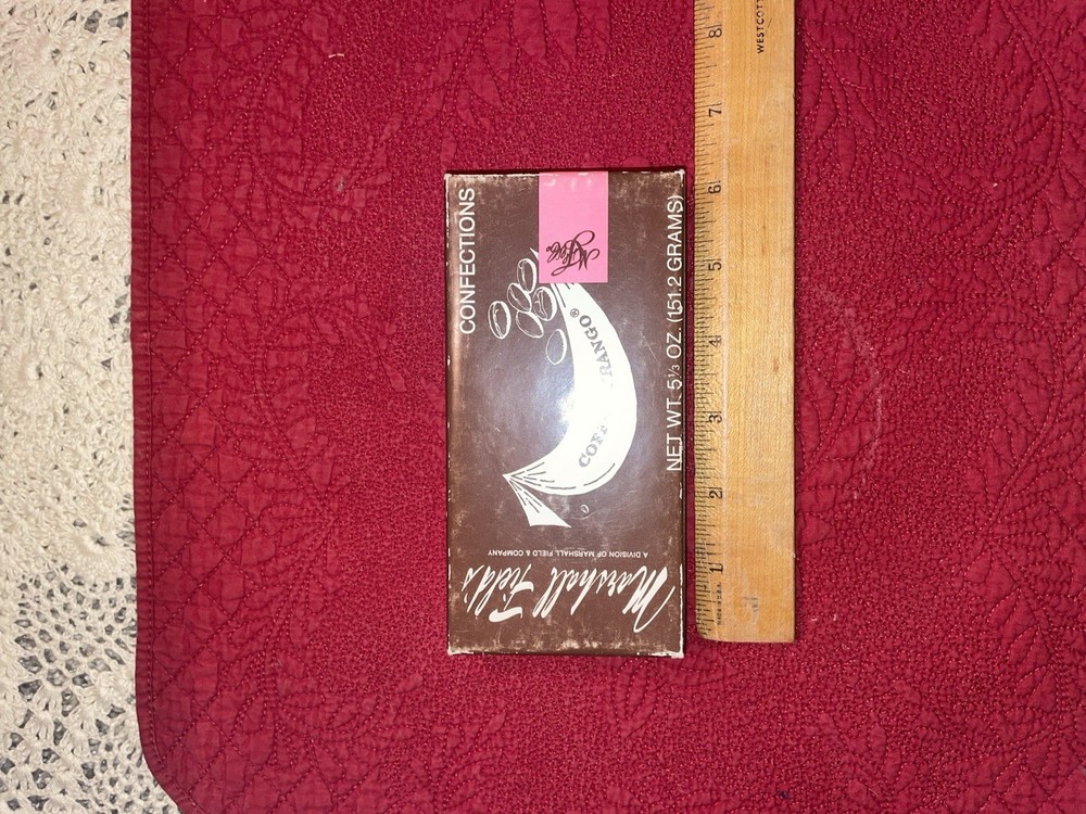 Vintage Marshall Fields Coffee Frango Confections Box Chocolate empty, Rare, 80s