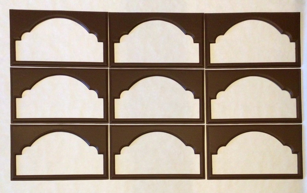 9 Amarr Cathedral Replacement Insert for Short Panel Amarr Garage Door Walnut