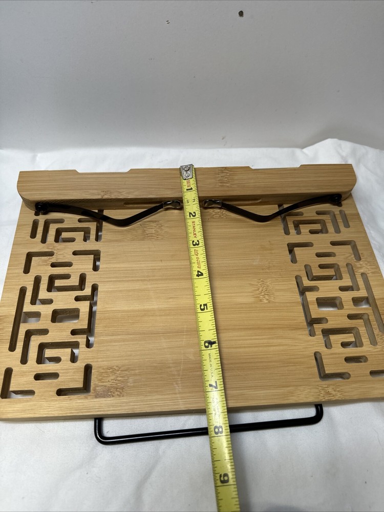 Adjustable Bamboo Bookrest - Lightweight Holder for Music Sheets & Textbooks