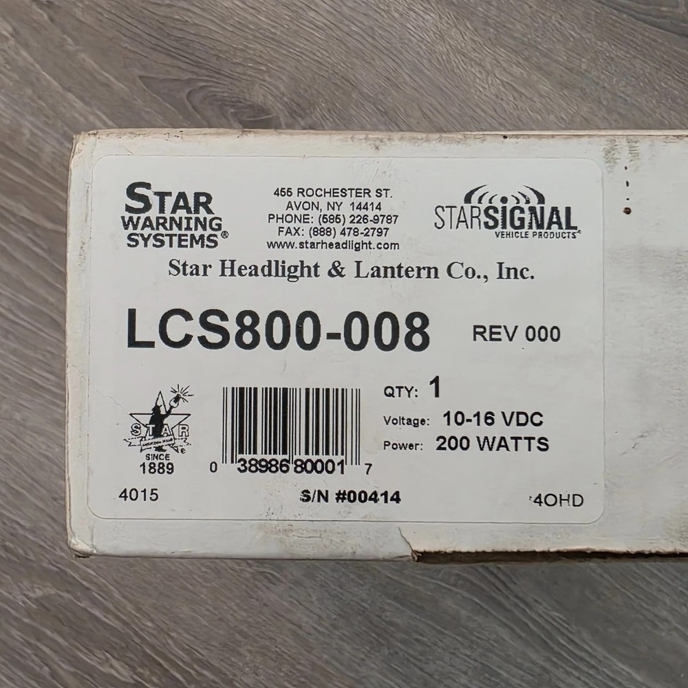 Star Signal Unistar LCS800008 - 200W Multi-Function Power & PA Control System