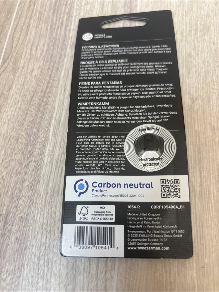 New Tweezerman Folding iLashcomb / Black