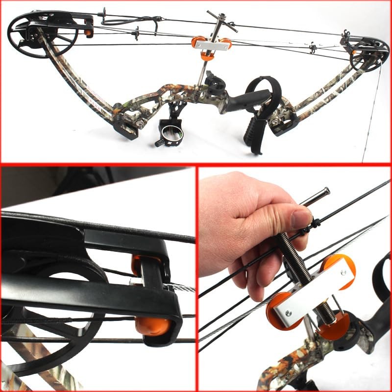 Archery Compound Bow Press and Quad Limb L Brackets, Portable Handheld Bow Pr...