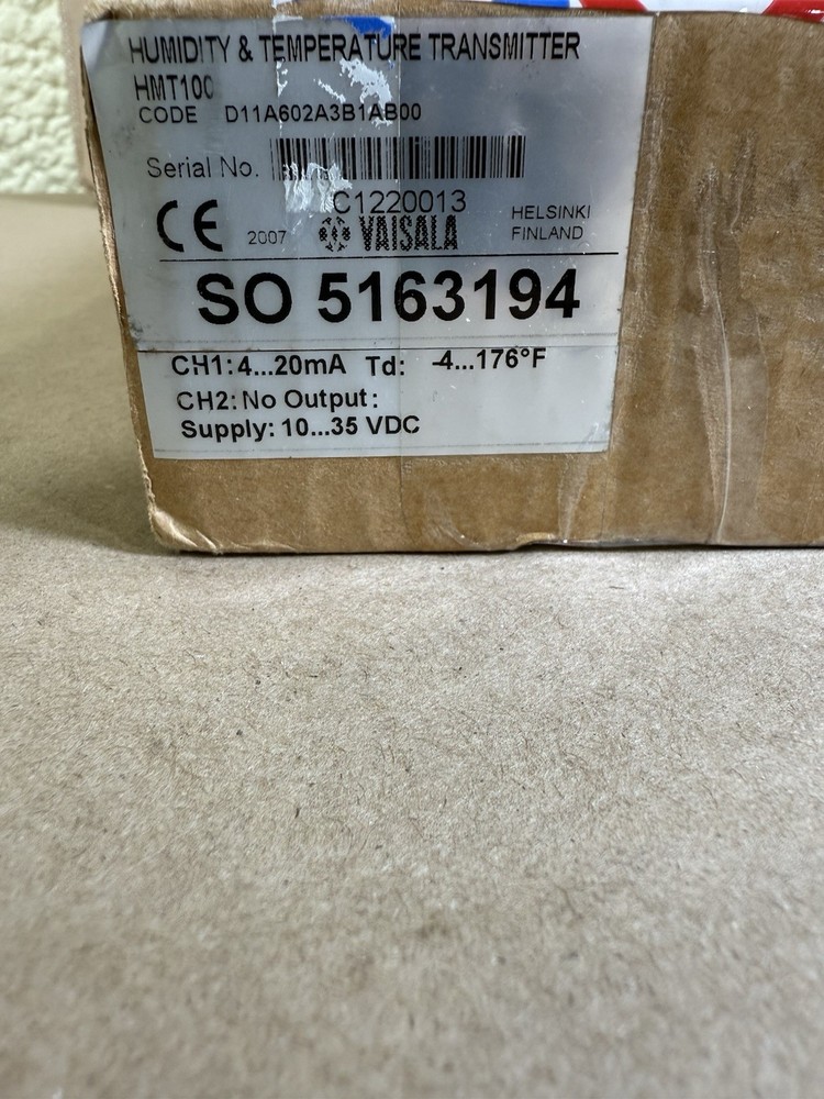 Vaisala HMT100 Humidity and Temperature Sensor Module