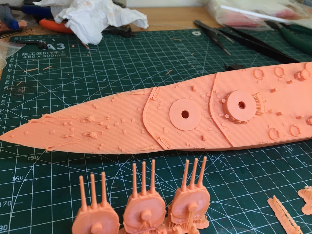 3D Printed 1/700 Soviet Union class Battleship Unpainted Model Kit NEW
