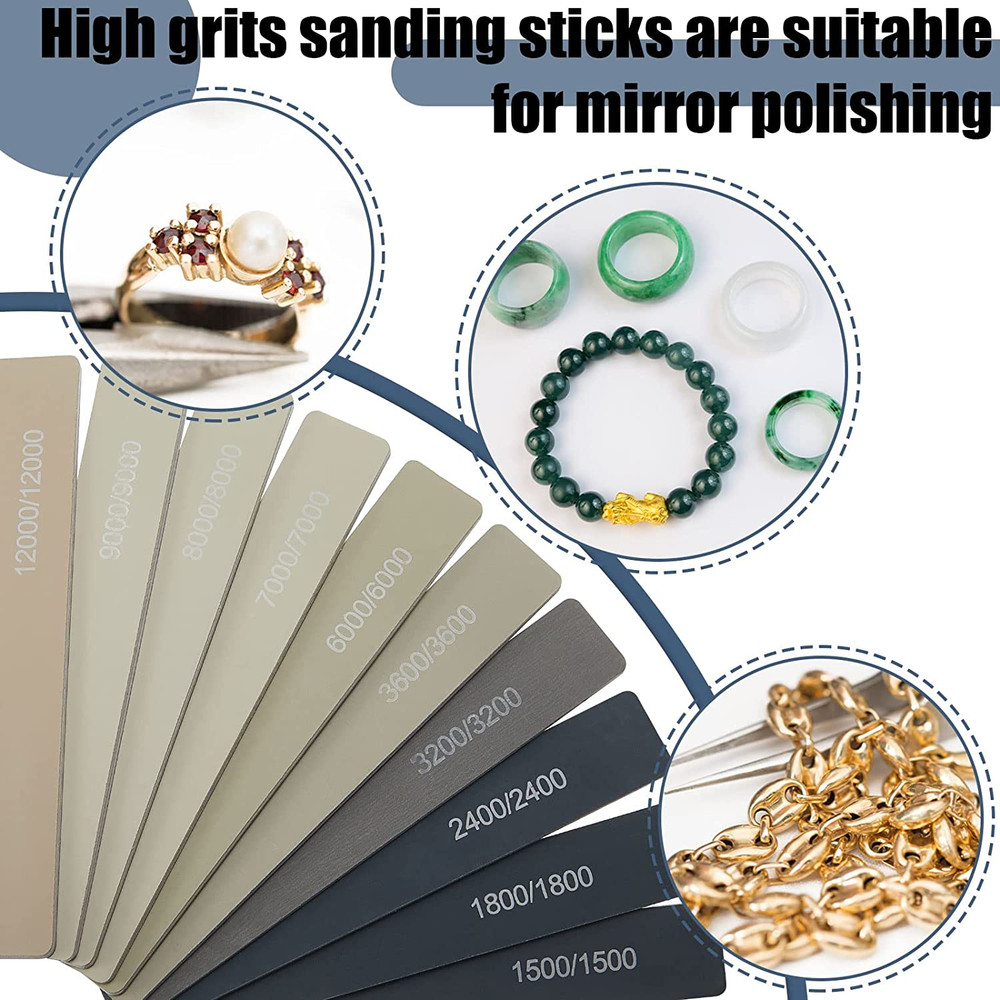 20 Pieces Sanding Sticks for Plastic Models Polishing Sanding Sticks Tools