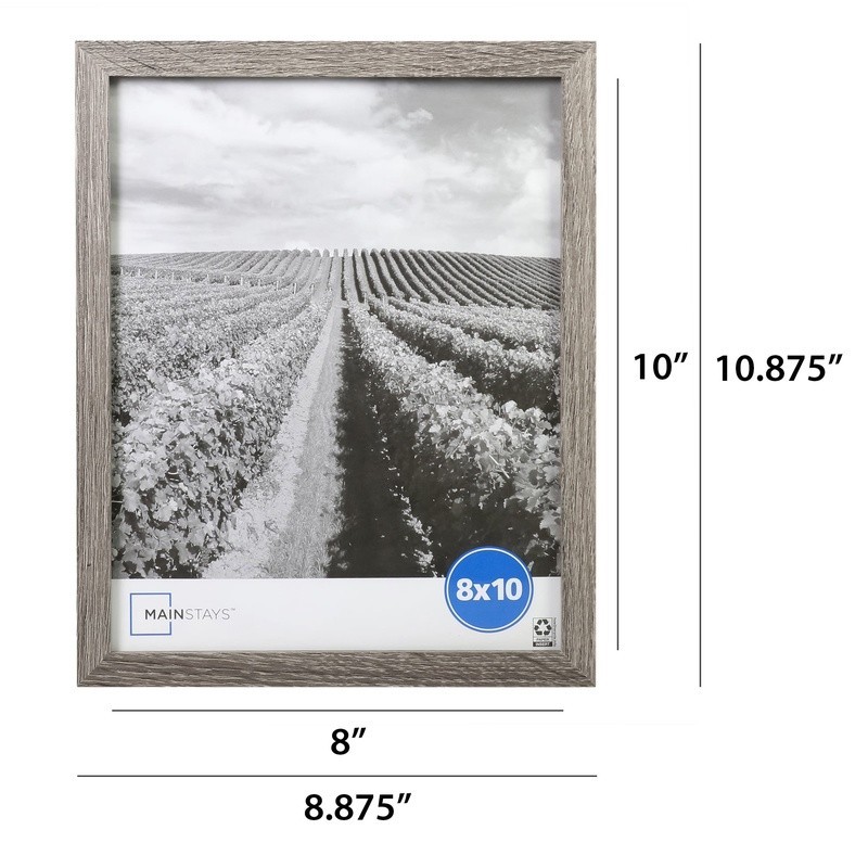 Rustic 8x10 Picture Frame Wall Tabletop Display Horizontal Vertical Use Gallery