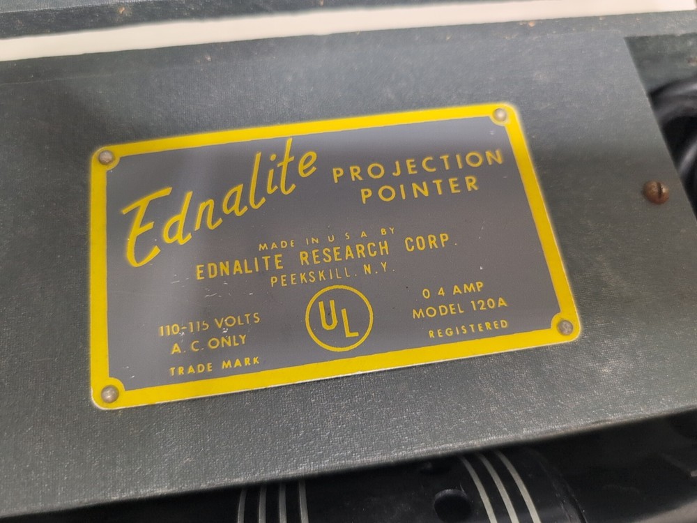 EDNALITE 120A Vintage Projection Pointer W/ Original Case