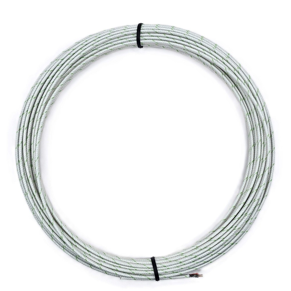 Wire, Type RS, Fiberglass, 24 AWG, Solid Core, 30 Ft Bundle (10 Yds.)