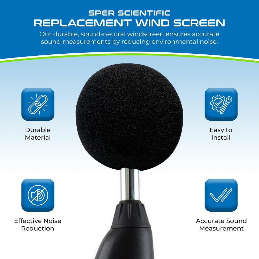 Sper Scientific 840091 Replacement Wind Screen for Sound Meter