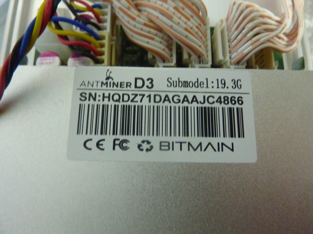 Bitmain Antminer D3 19.3Gh Mining Algorithm (24543)