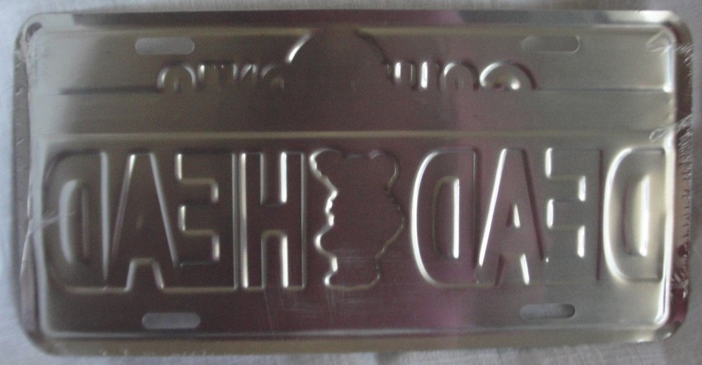 GRATEFUL DEAD LICENSE PLATE- ILLINOIS DEAD HEAD