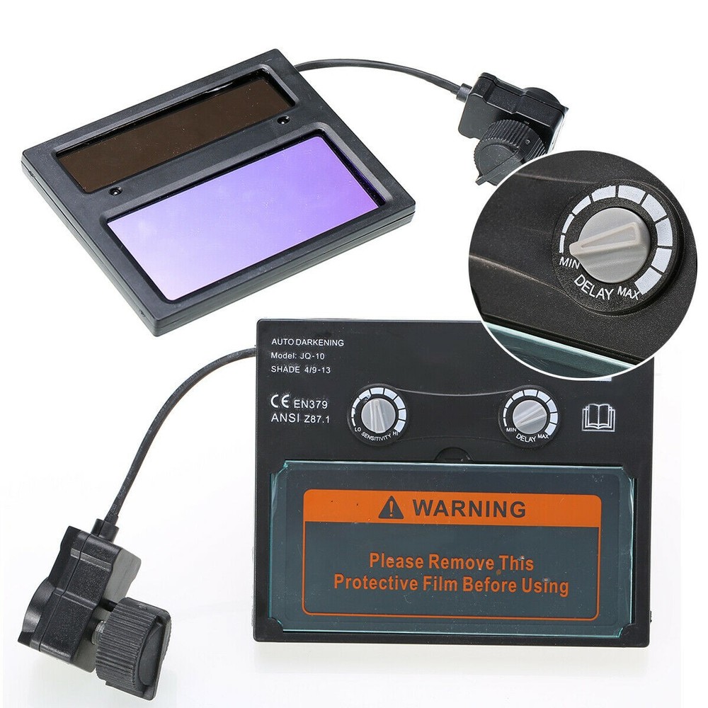 Solar Automatic On/Off Darkening Welding Helmet Len Filter + Protortion Sheet G