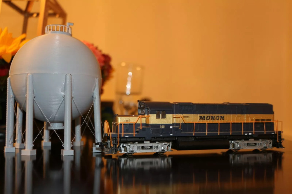 Model Natural Gas Storage Tank Custom HO scale train
