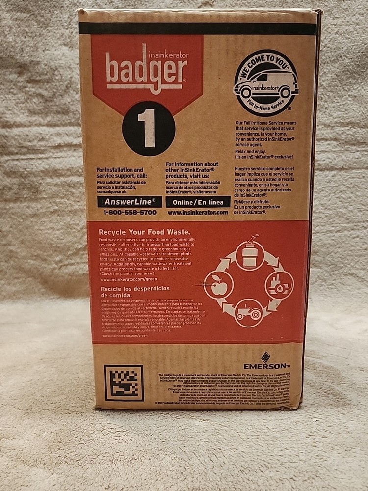 InSinkErator Badger 1: 1/3 HP Garbage Disposal