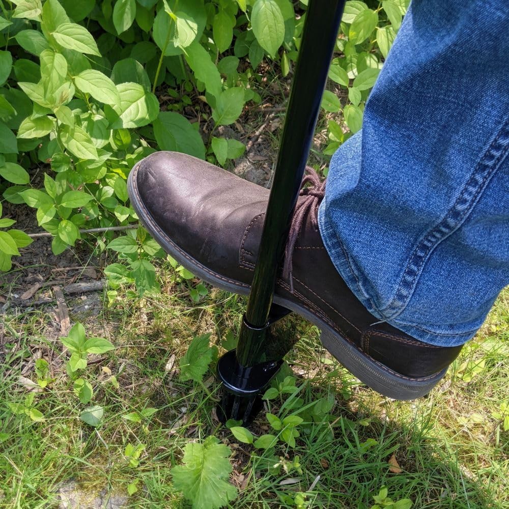 Weed Hound Stand Up Weed Puller 36" - Upright Dandelion Root Remover Tool wit...