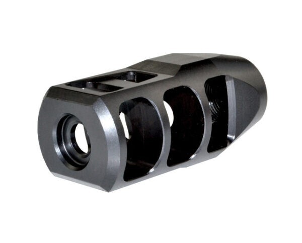 Tanker Style 11/16x24 Thread Muzzle Brake For .450 Bushmaster, Steel