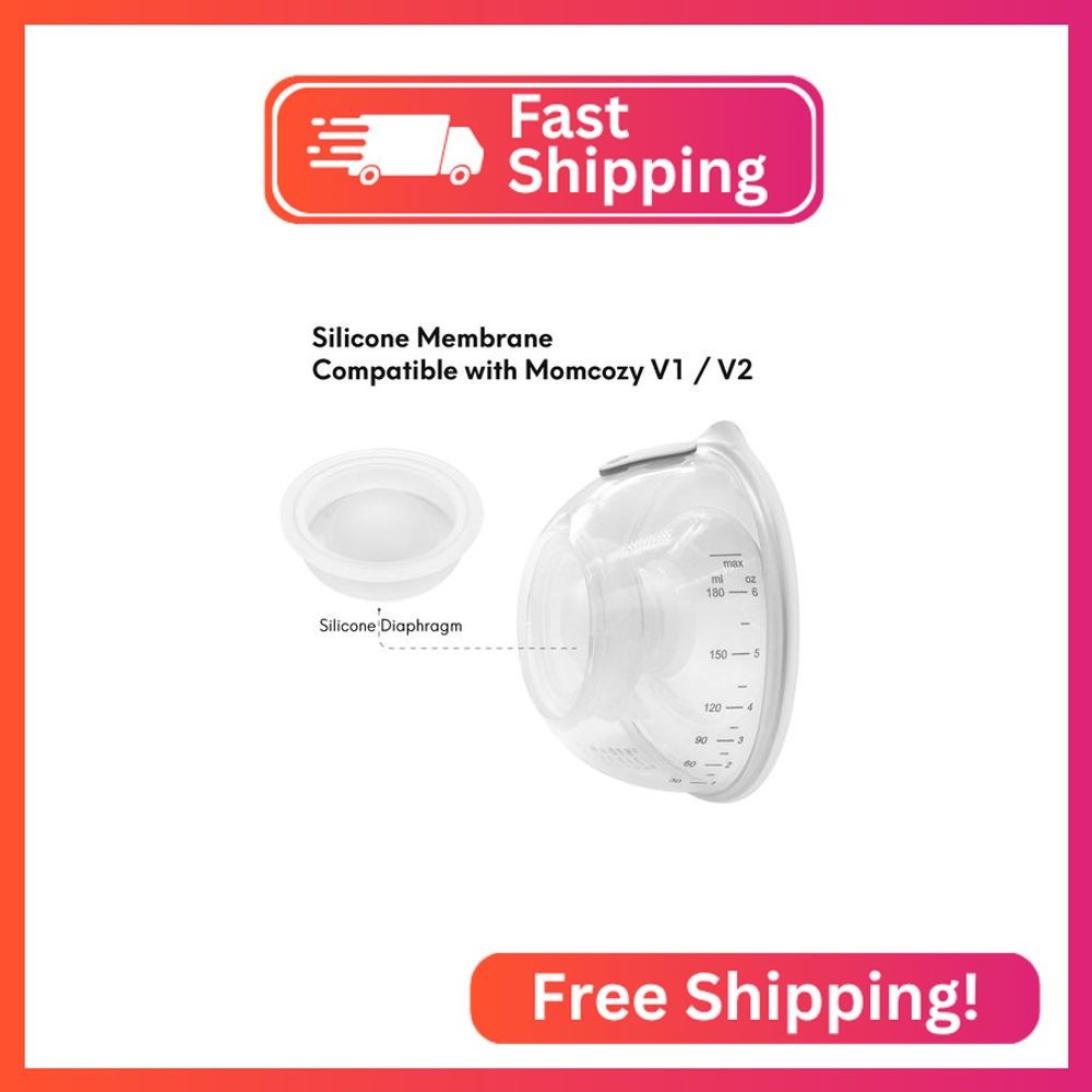 Replacement 2 Piece Silicone Membrane/Diaphragm Compatible with Momcozy V1 / V2