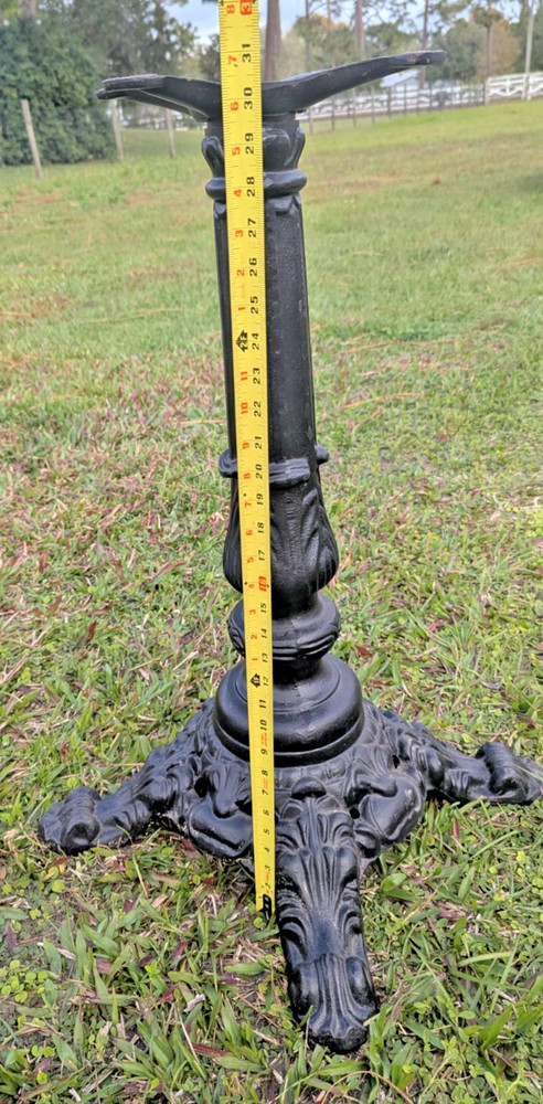 Vintage Cast Iron Industrial Bistro Table Base Solid