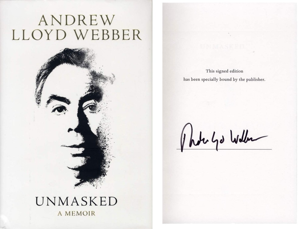 COMPOSER Andrew Lloyd Webber autograph, signed book