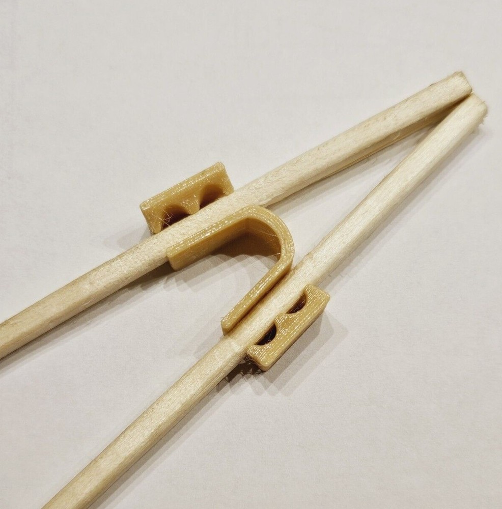 New 5 Pack - Reusable Kid Chopstick Helpers, Beginner Trainer - Washable