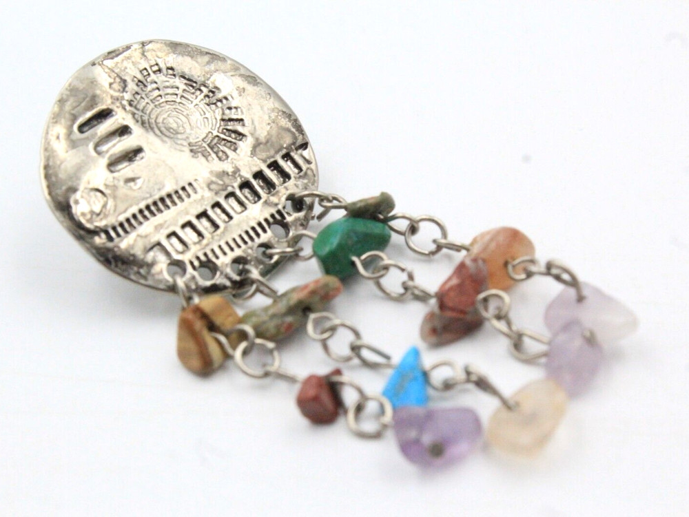 Stunning Lovely Multistones Southwestern Dangle Drop Long Earrings