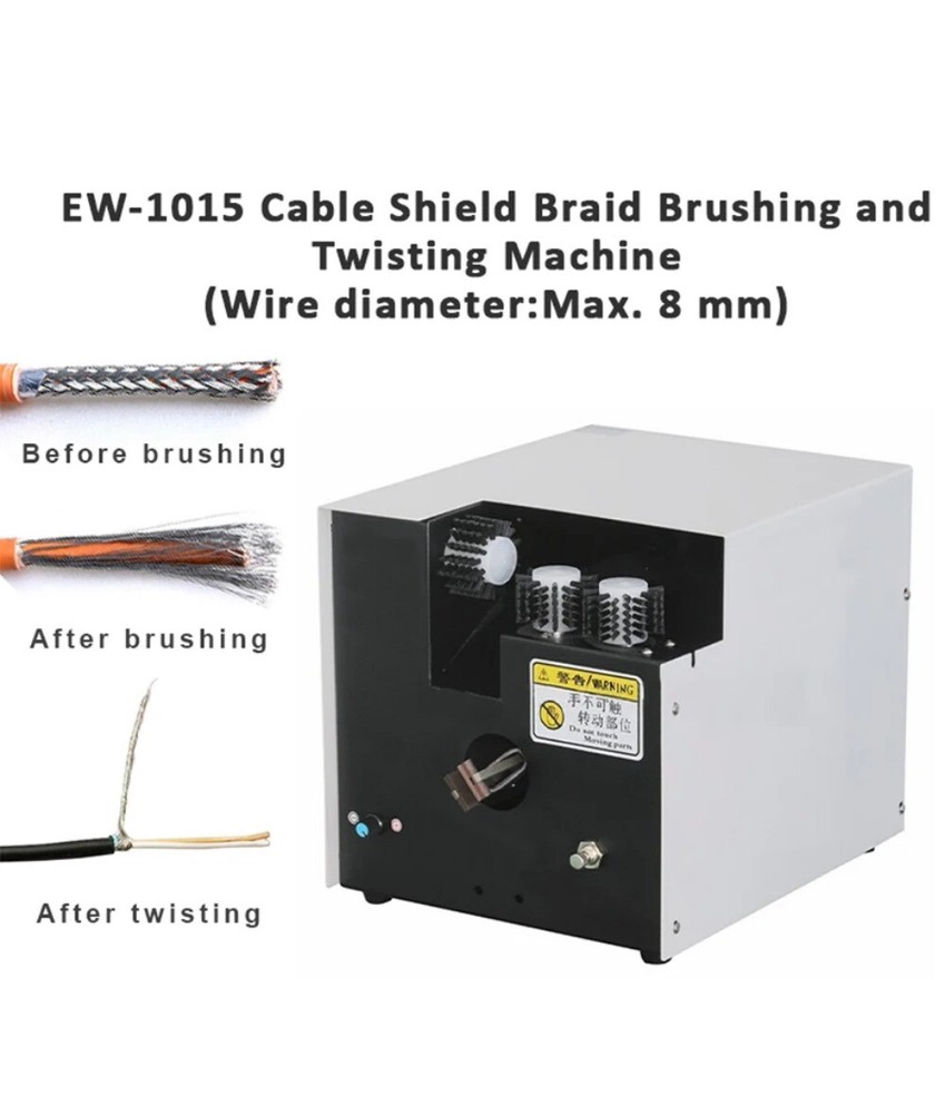 Shielded Wire Brushing Splitting Twisting Machine Braided Wire Shielded Mesh