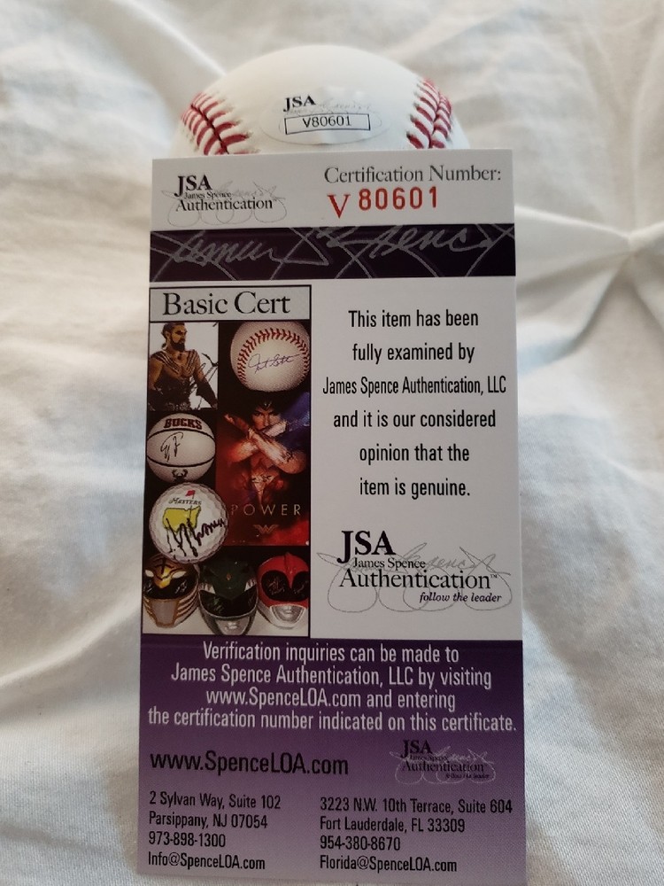 Miguel Sano Signed OMLB in person JSA CERTIFIED