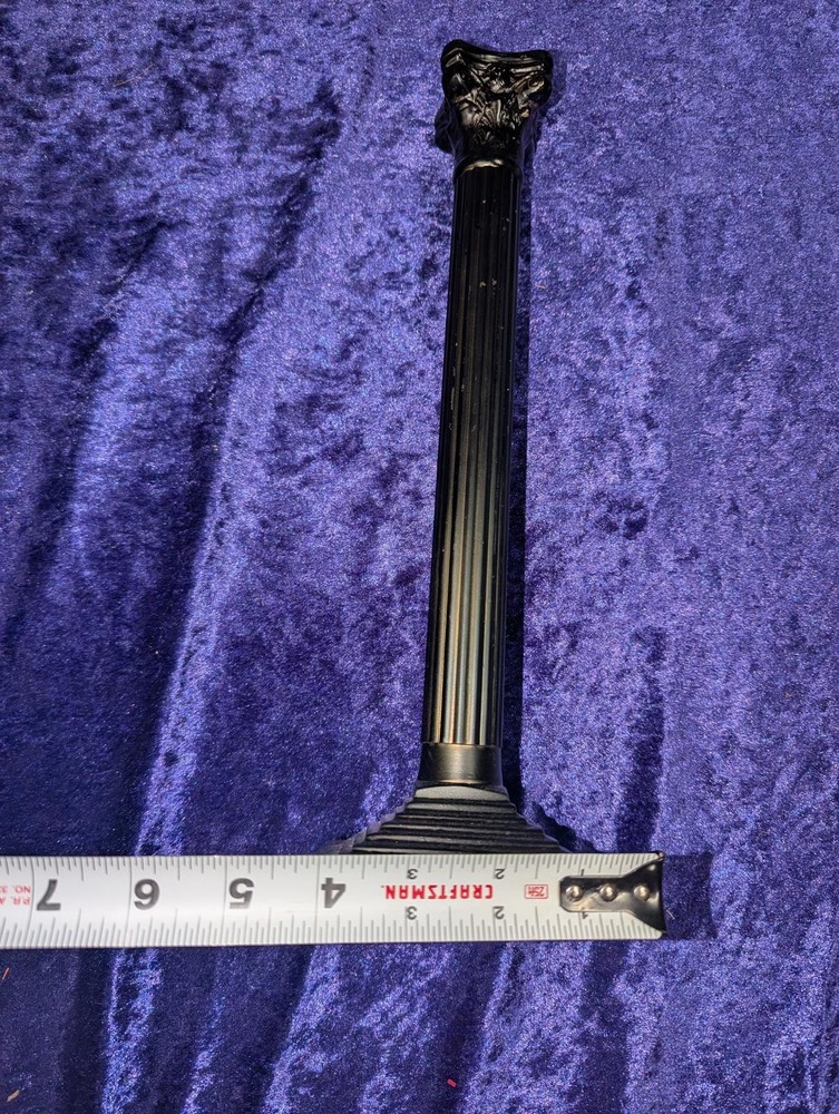 Black Decorative Miniature Corinthian Column Statue