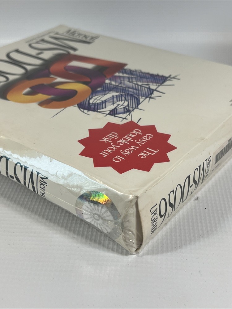 Microsoft MS-DOS 6.0 Operating System Software Upgrade 3.5" Disks SEALED