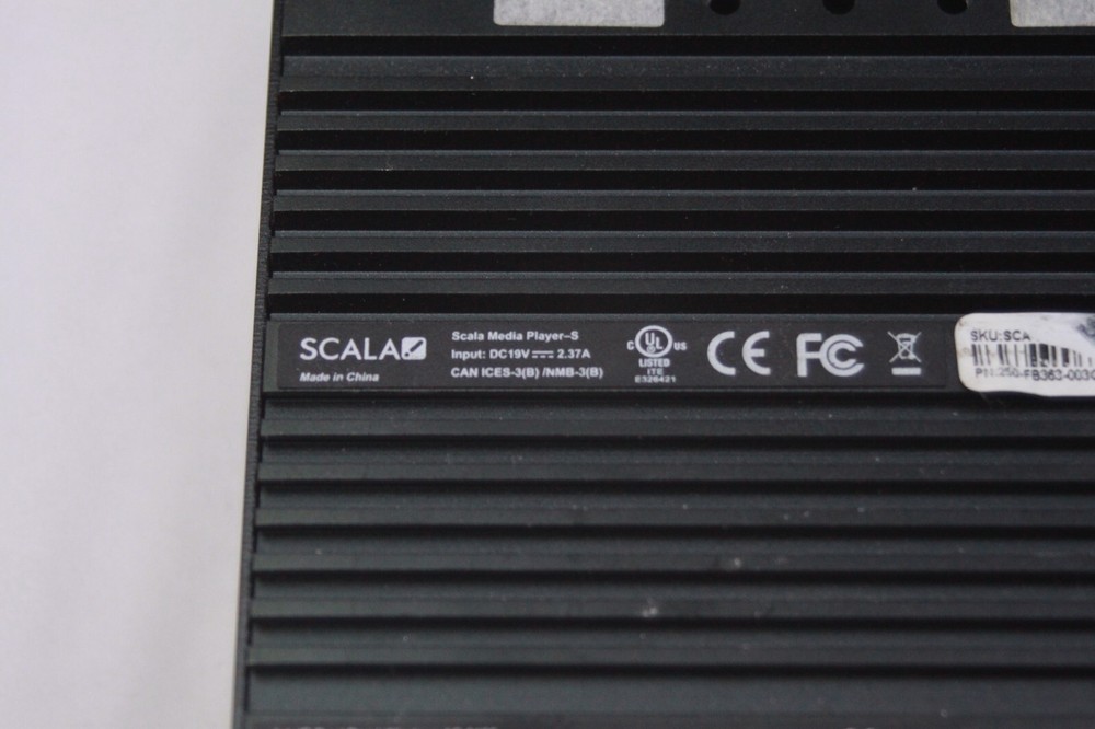 Scala Media Player-S 3165NGW READ POWERS ON