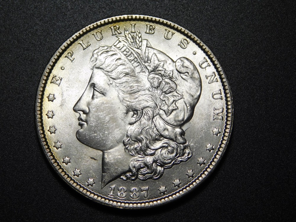 OLD WEST US COINS 1887   MORGAN SILVER DOLLAR