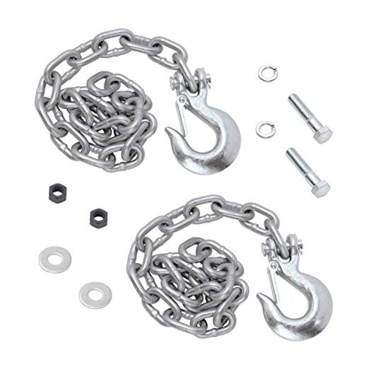 Fulton 49150 Safety Chain Kit , Silver , Black