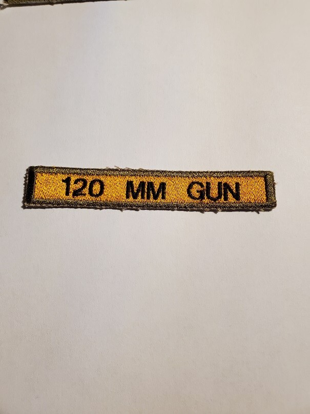 Army, "120 MM GUN" self propelled armor Tab.