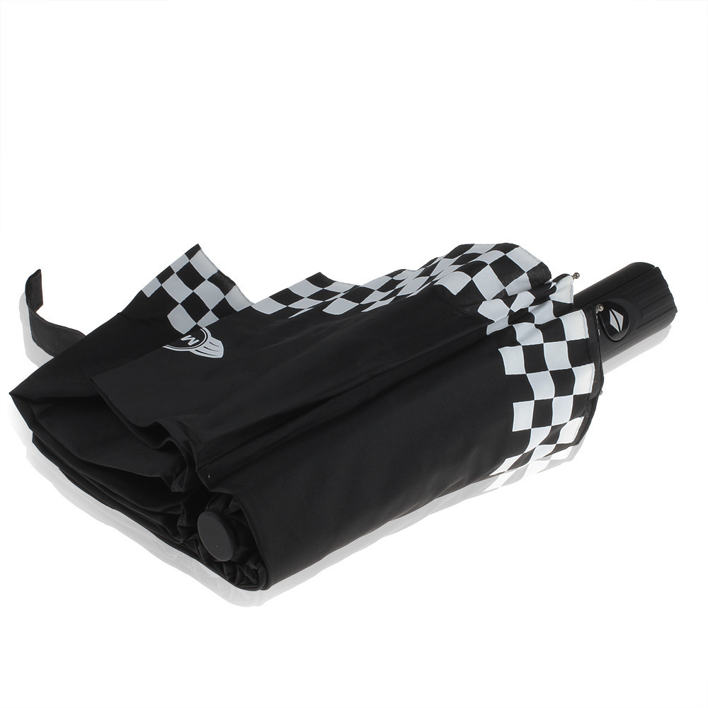 For Mini Cooper Portable Automatic Folding Umbrella Umbrellas Checkered Style