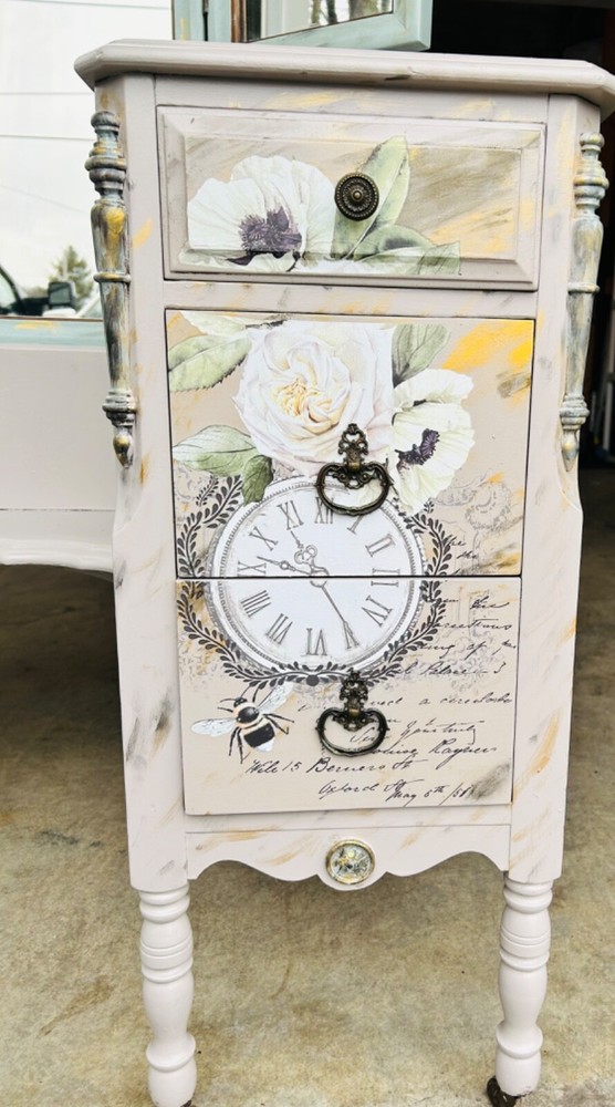 refurbished antique vanity