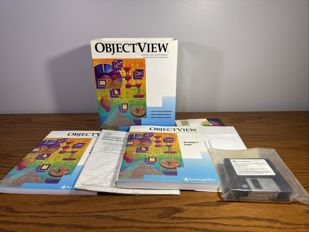 Knowledgeware  ObjectView 1.2 SQL Smart Development Tool Client Server Applicati