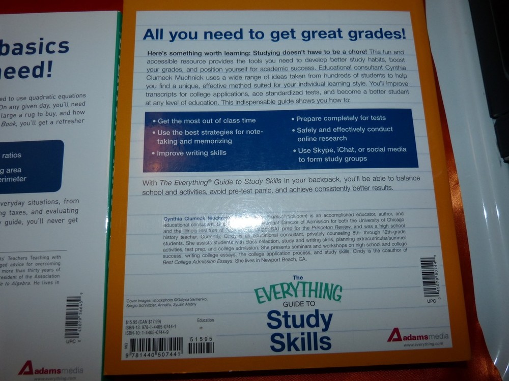 3 PACK STUDY SKILLS WRITING BOOKS SALE For Dummies Math Write Comedy Book