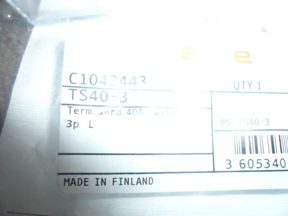 Mersen TS40-3, three-pole terminal shroud