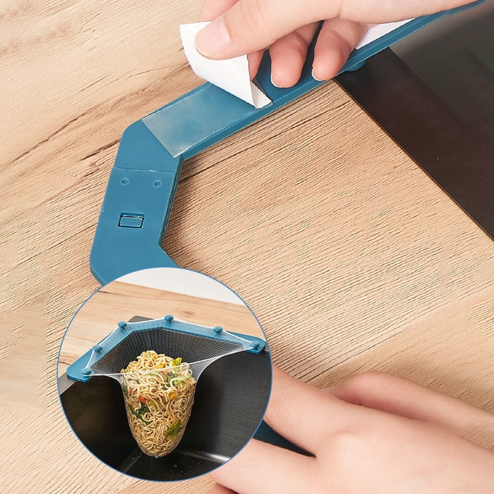 Corner-Fitting Triangular Sink Strainer Basket for Efficient Vegetable Rinsing