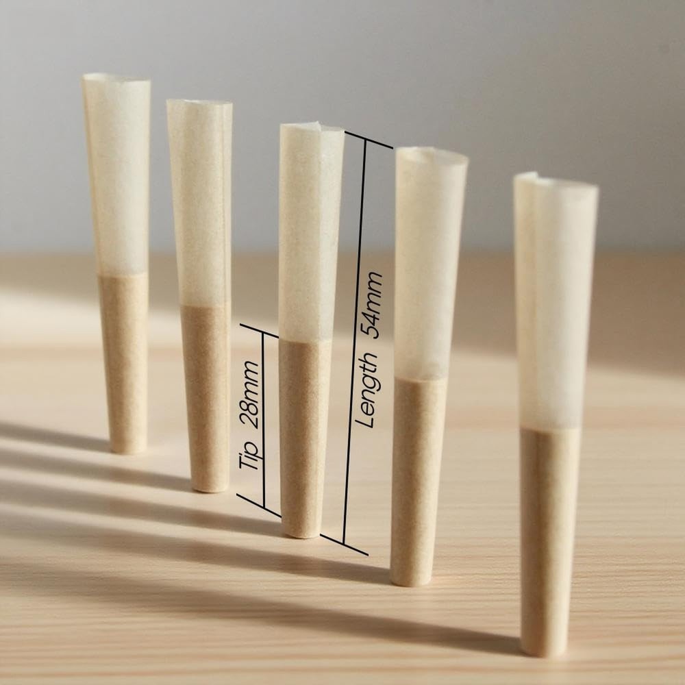 Mini Cones Rolling Papers 54/28mm Size Preroll 100 Rolling Papers Small Singl...