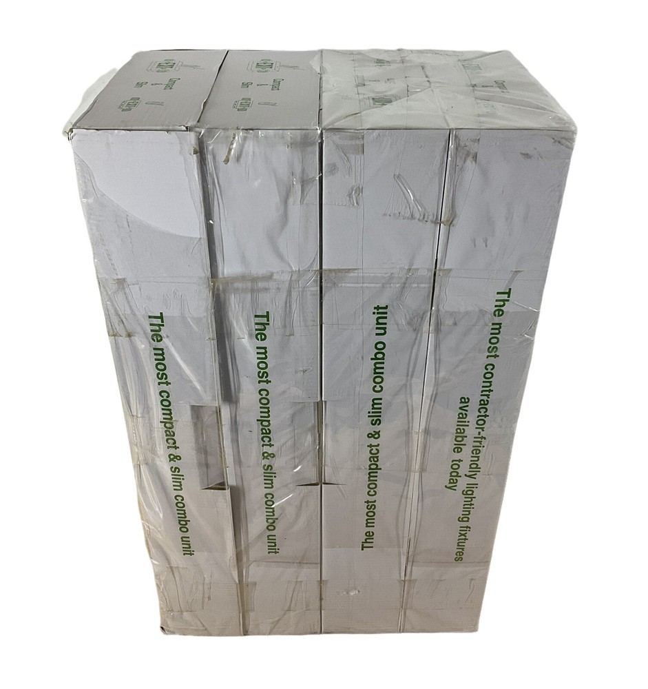 4 Pack Red Intertek ETL Listed® LED Exit Sign Emergency Fire Light Combo New