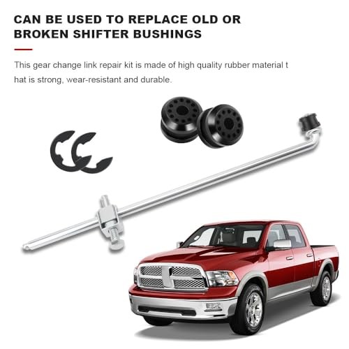 2PCS Transfer Case Shift Linkage Bushings with E-Clips, Transfer Shift Control
