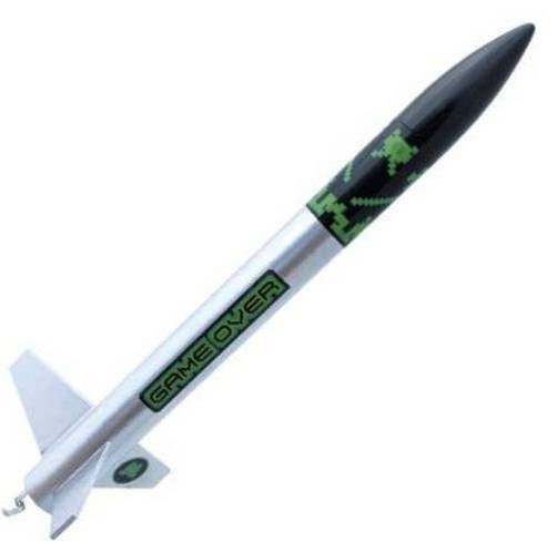 Custom Flying Model Rocket Kit Game Over  CRC 10042