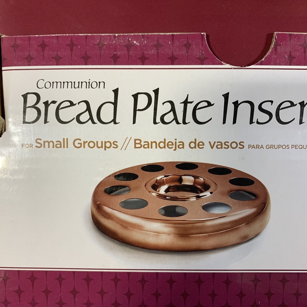 Communion-Remembranceware-Bronze Bread Plate Insert For Small Group Communion