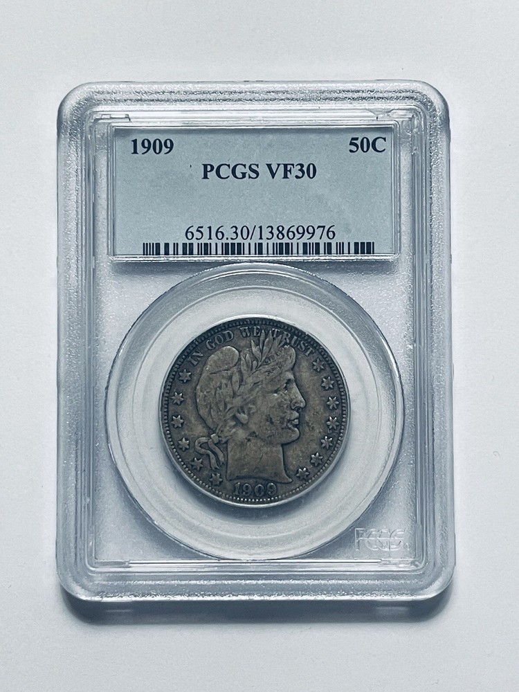 1909 Barber Half Dollar PCGS VF30
