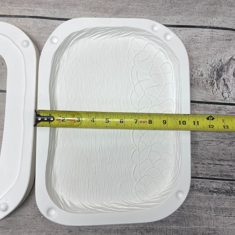 Vintage 1988 Teddy Bear Ceramic Casting Mold Rectangle Serving Platter #180